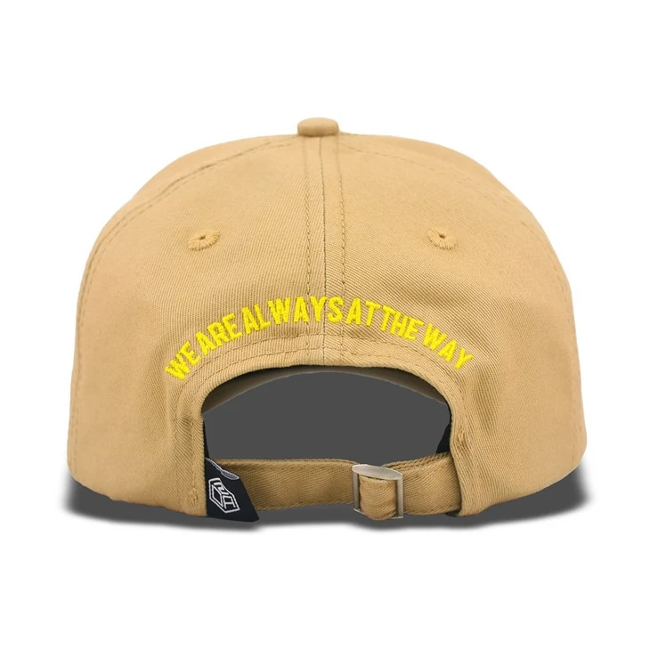 Light Brown Outdoor Riding Badge Baseball Cap