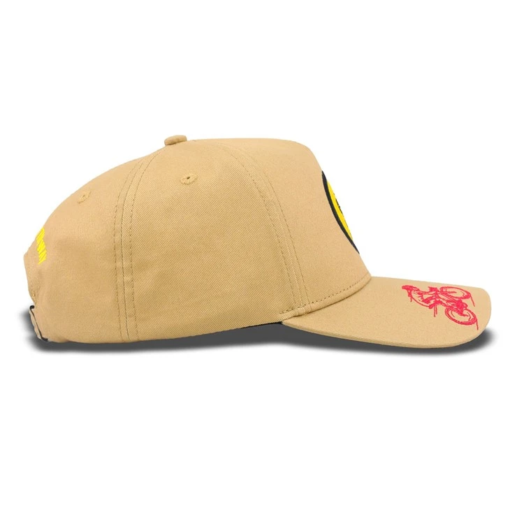 Light Brown Outdoor Riding Badge Baseball Cap
