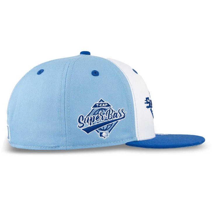 Number 27 Element Embroidery Blue Fitted Cap