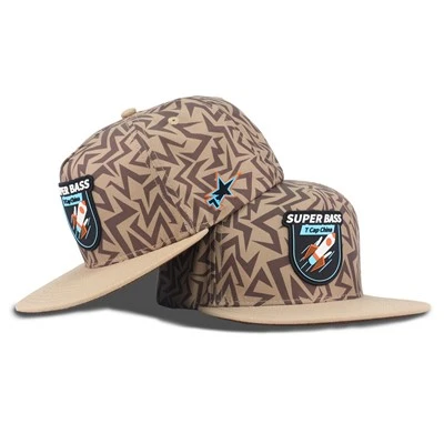 Ochchiq jigarrang raketa rezina snapepback Cap